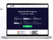 National ART Registry Portal Search Interface